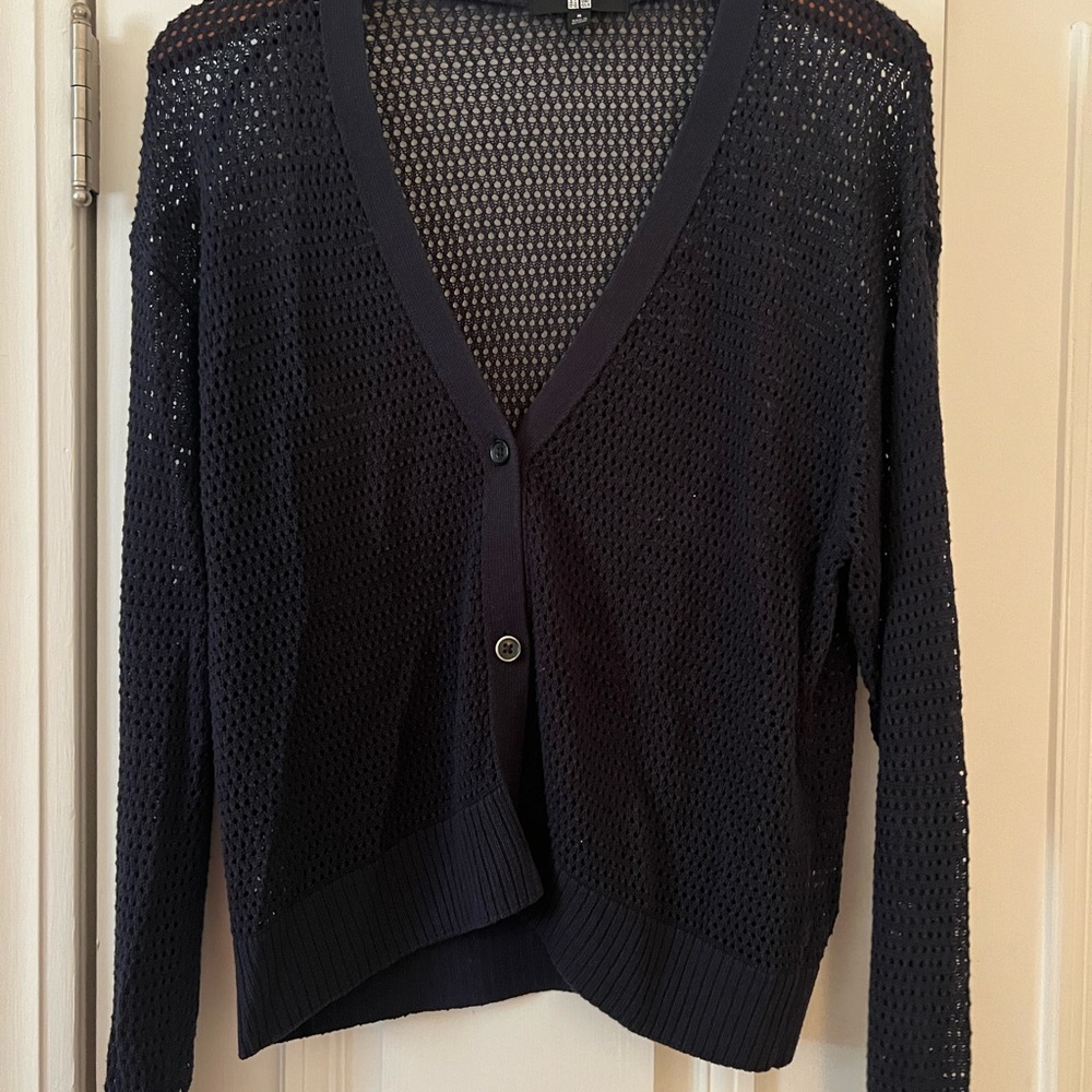 Uniqlo cotton loose weave cardigan